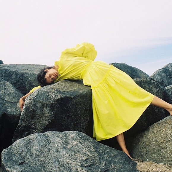 SEA NEW YORK Tabitha Dress in Yellow - Picture 2 of 9